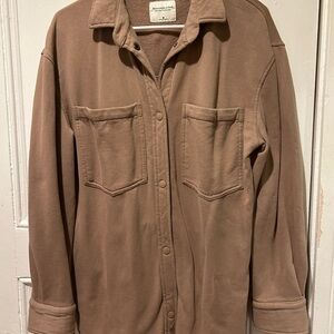 Abercrombie & Fitch Light Brown Shirt Jacket